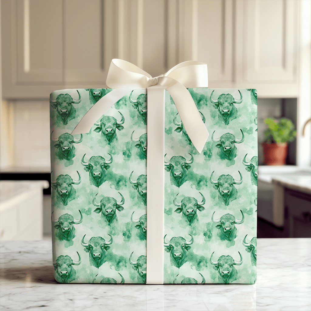Buffalo Green - Wrapping Paper - Aspen & Arlo