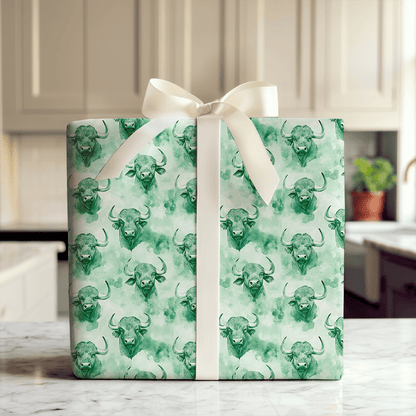 Buffalo Green - Wrapping Paper - Aspen & Arlo