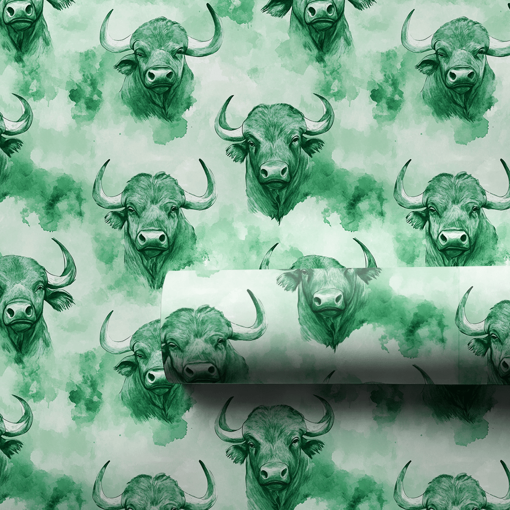 Buffalo Green - Wrapping Paper - Aspen & Arlo