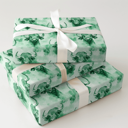 Buffalo Green - Wrapping Paper - Aspen & Arlo