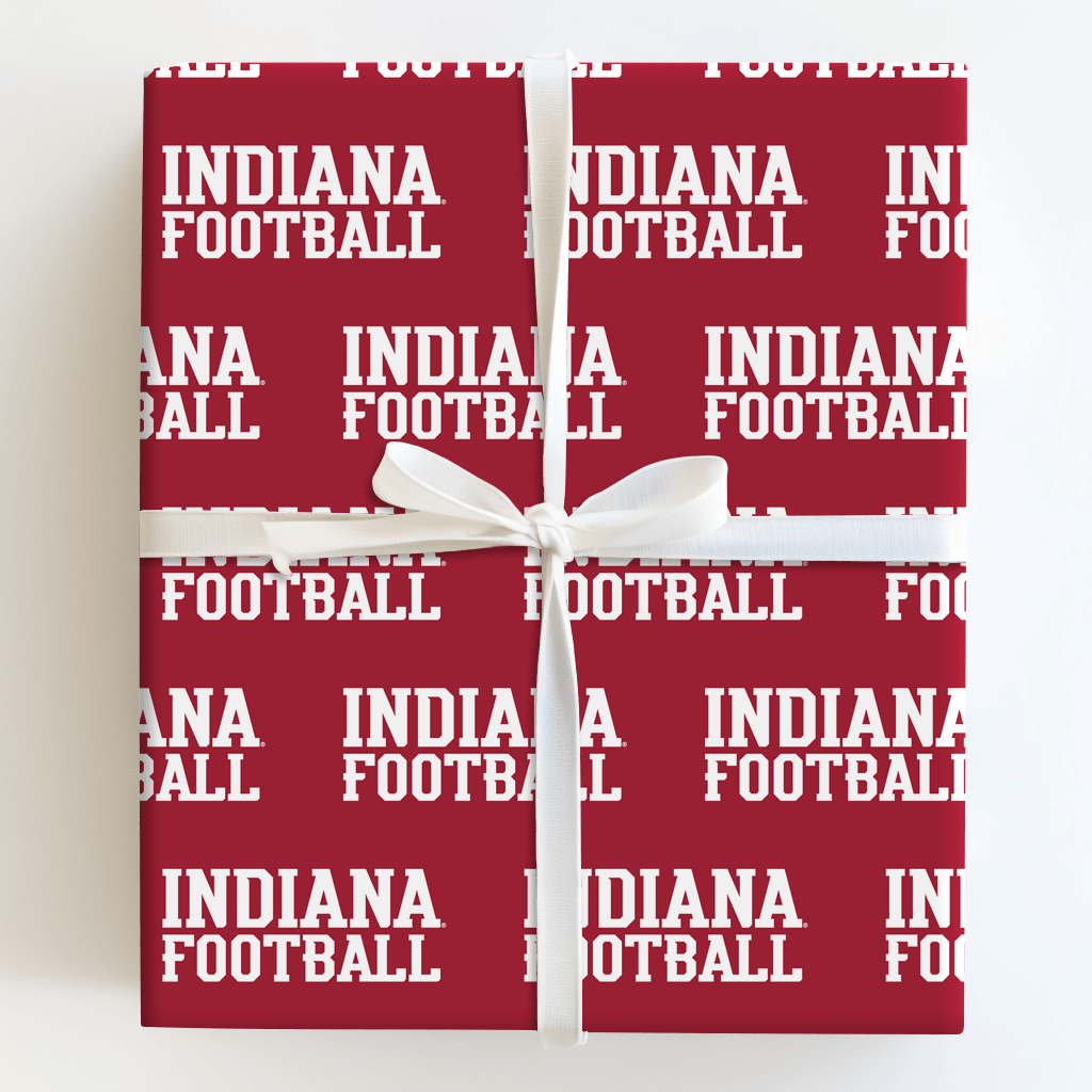 Indiana Football - Wrapping Paper - Aspen & Arlo