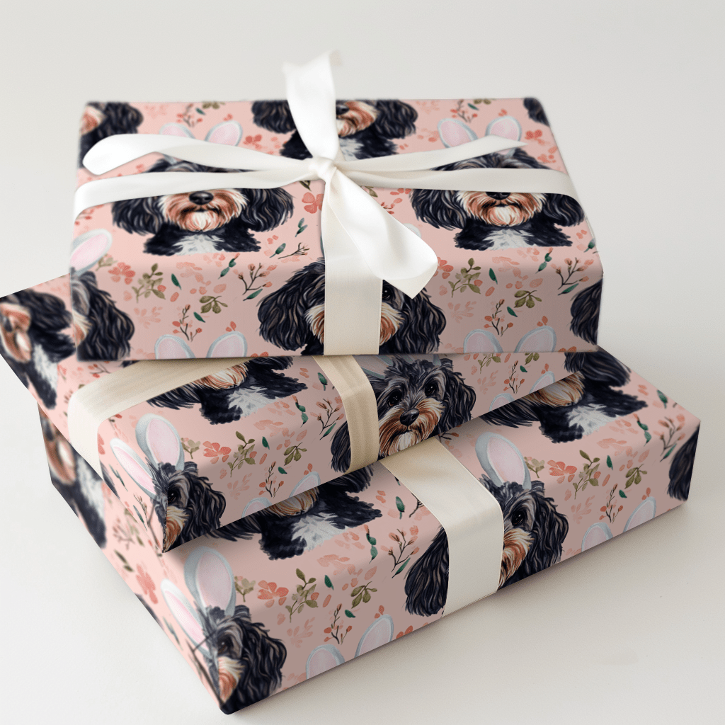 Bernedoodle Bunny - Wrapping Paper - Aspen & Arlo