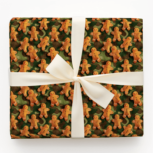 Ginger Snap Camo - Wrapping Paper - Aspen & Arlo