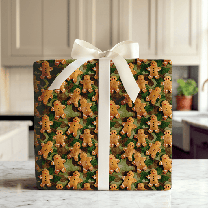 Ginger Snap Camo - Wrapping Paper - Aspen & Arlo