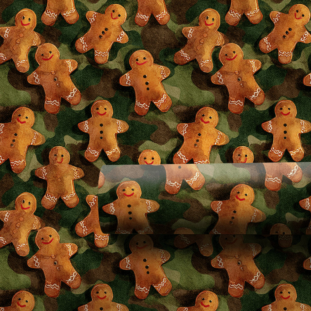 Ginger Snap Camo - Wrapping Paper - Aspen & Arlo