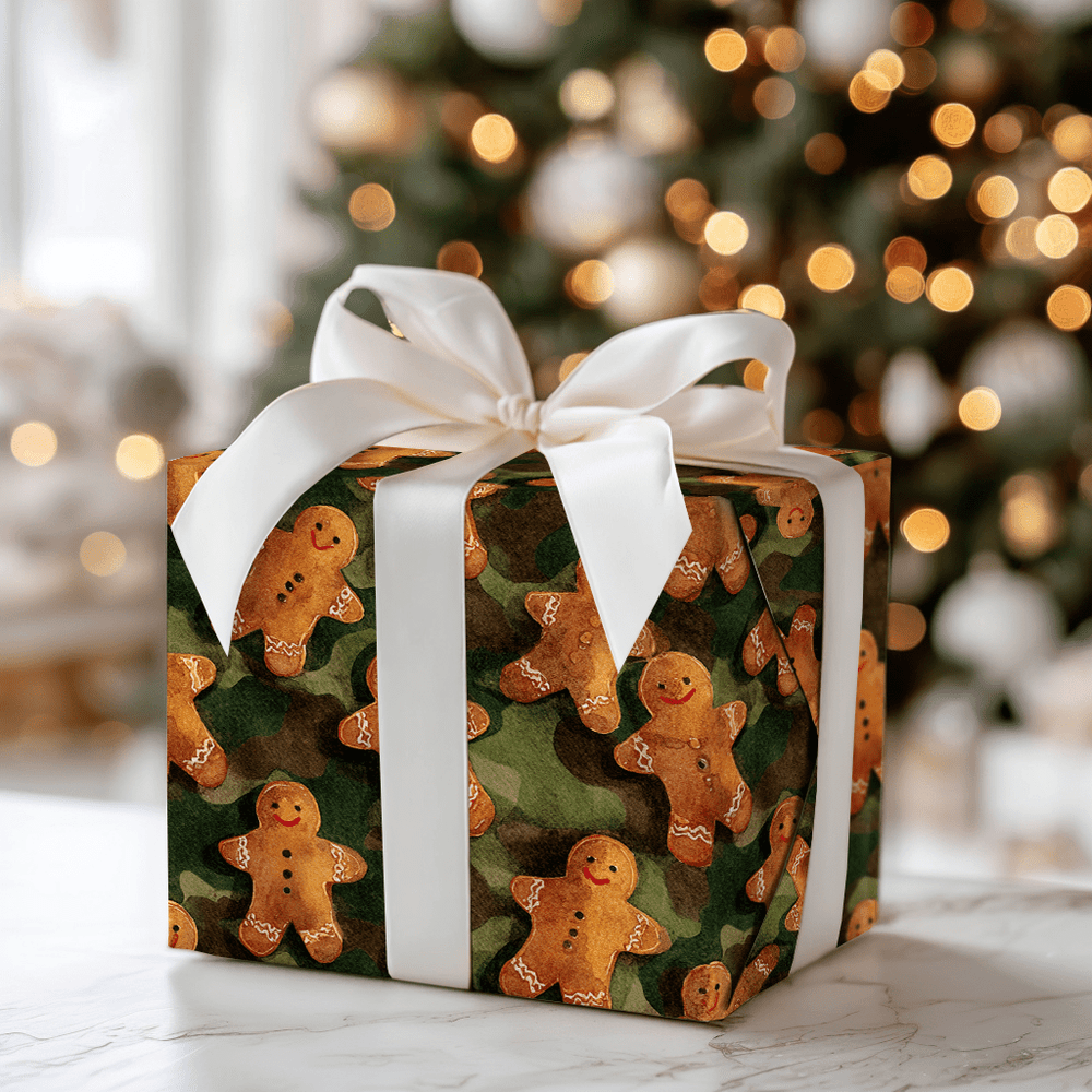 Ginger Snap Camo - Wrapping Paper - Aspen & Arlo