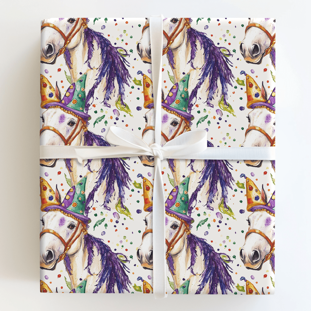Mardi Gras Galineers Cob - Wrapping Paper - Aspen & Arlo