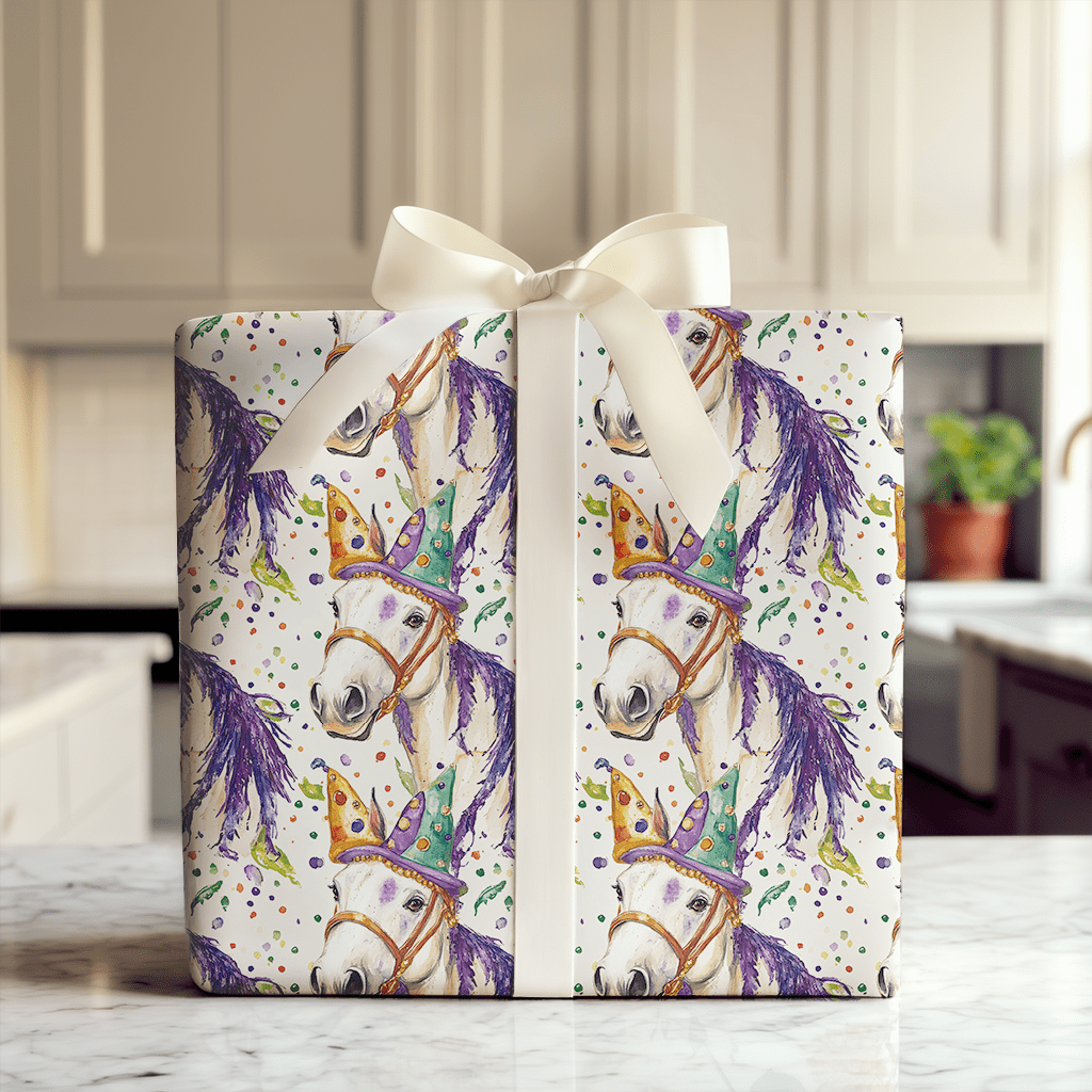 Mardi Gras Galineers Cob - Wrapping Paper - Aspen & Arlo