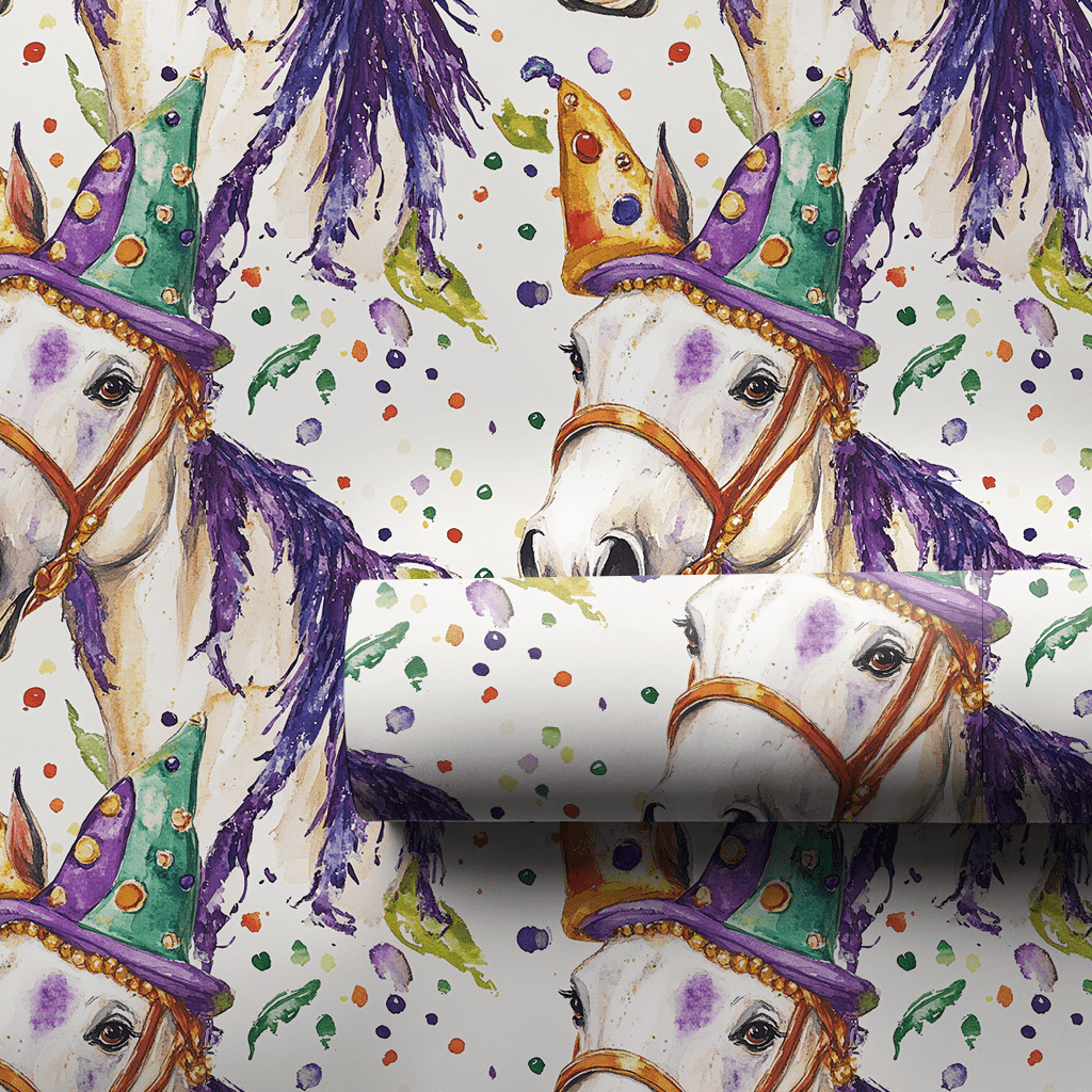 Mardi Gras Galineers Cob - Wrapping Paper - Aspen & Arlo