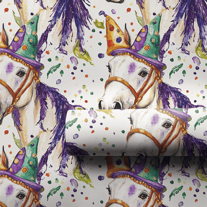 Mardi Gras Galineers Cob - Wrapping Paper - Aspen & Arlo