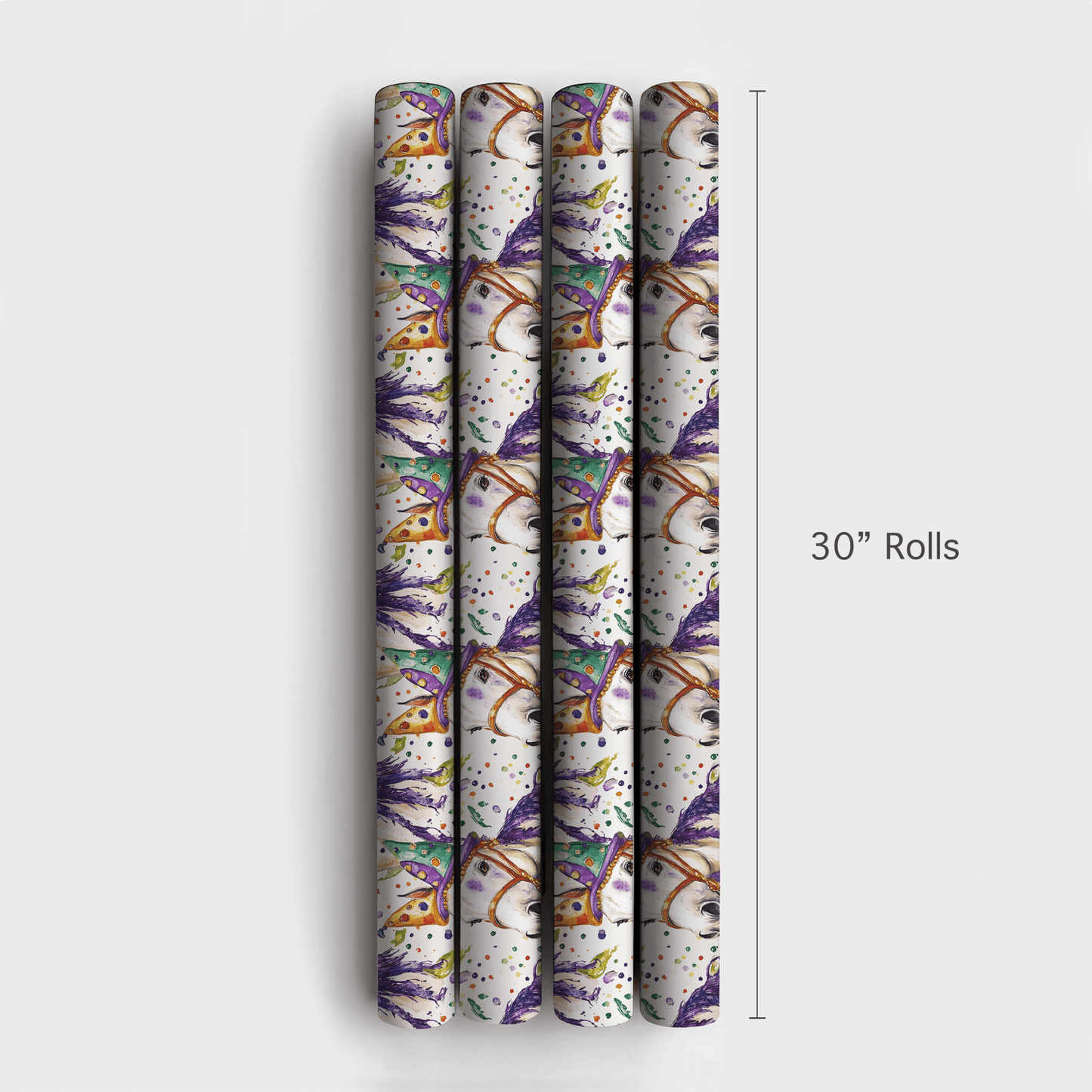Mardi Gras Galineers Cob - Wrapping Paper - Aspen & Arlo