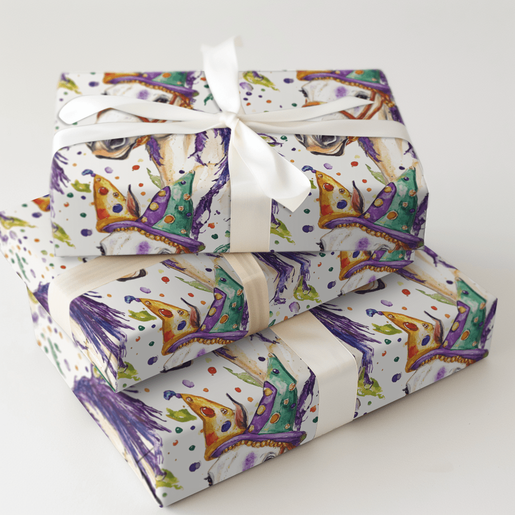 Mardi Gras Galineers Cob - Wrapping Paper - Aspen & Arlo