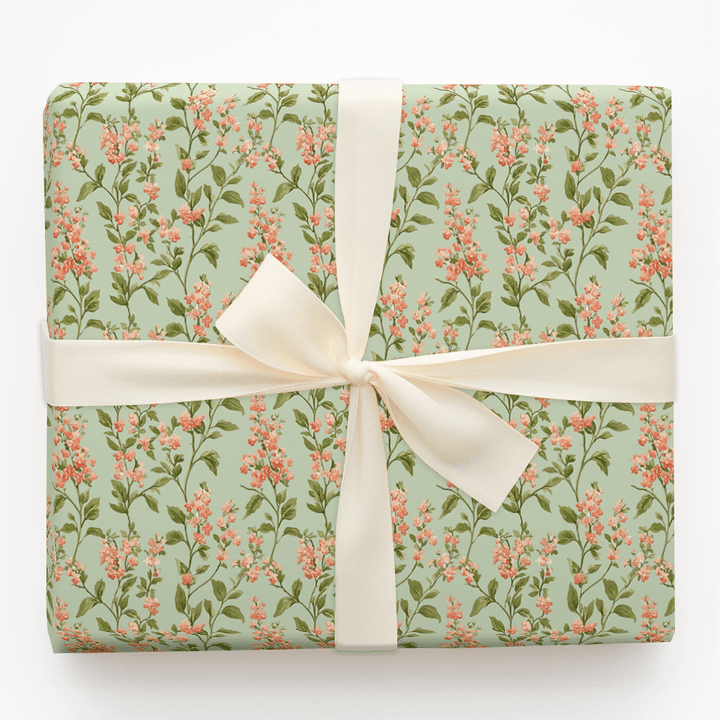 Soft Vines Green - Wrapping Paper - Aspen & Arlo