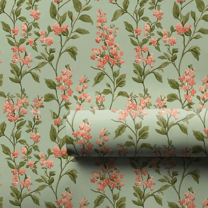 Soft Vines Green - Wrapping Paper - Aspen & Arlo