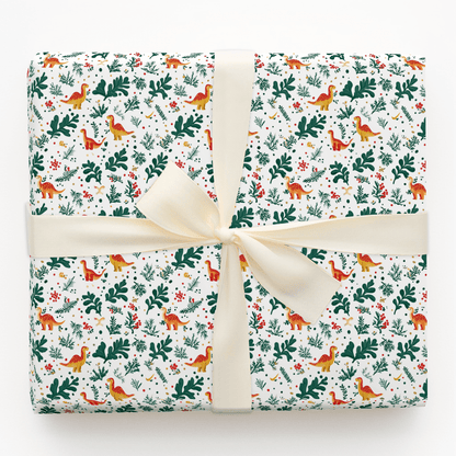 Mistletoe Dino - Wrapping Paper - Aspen & Arlo