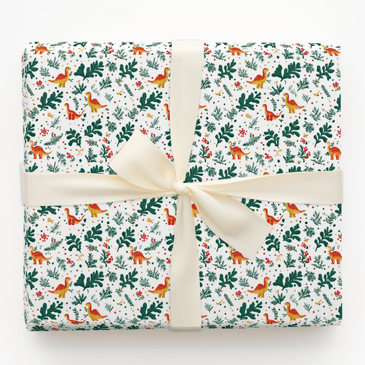 Mistletoe Dino - Wrapping Paper - Aspen & Arlo