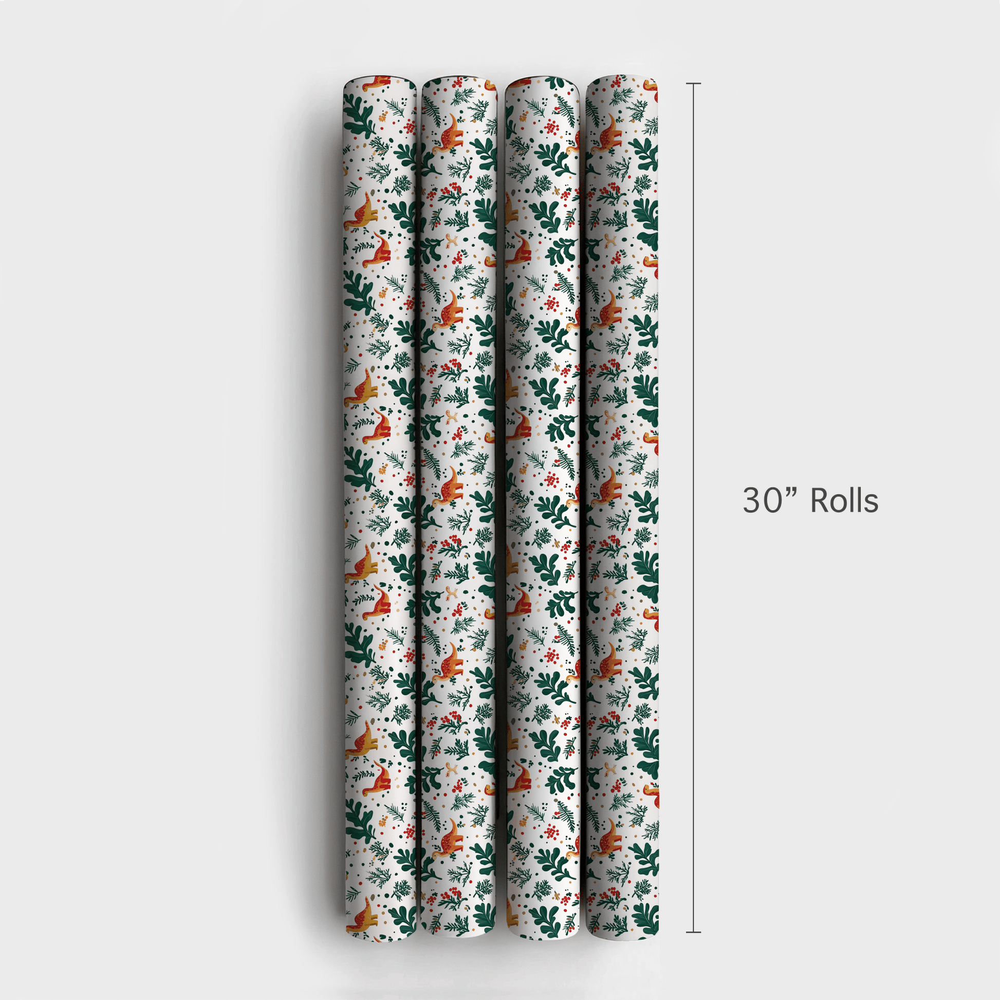 Mistletoe Dino - Wrapping Paper - Aspen & Arlo