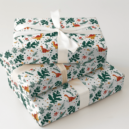 Mistletoe Dino - Wrapping Paper - Aspen & Arlo