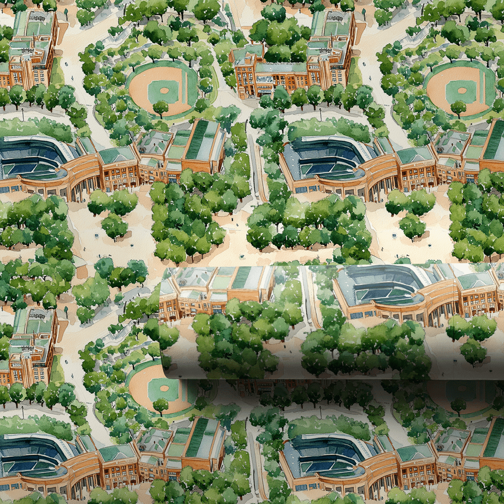 Outfield in Bloom - Wrapping Paper - Aspen & Arlo