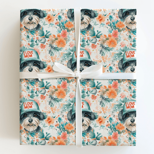 Mom's Favorite Schnauzer - Wrapping Paper - Aspen & Arlo