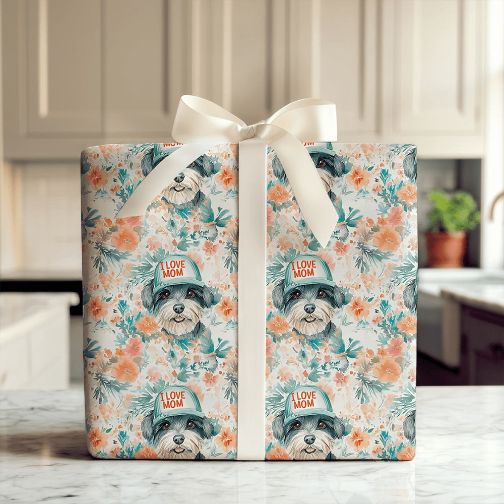 Mom's Favorite Schnauzer - Wrapping Paper - Aspen & Arlo