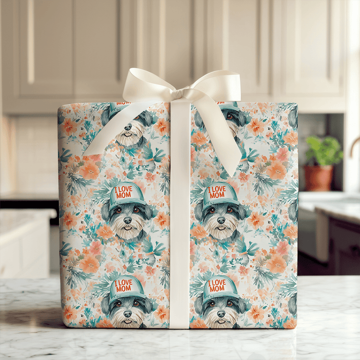 Mom's Favorite Schnauzer - Wrapping Paper - Aspen & Arlo