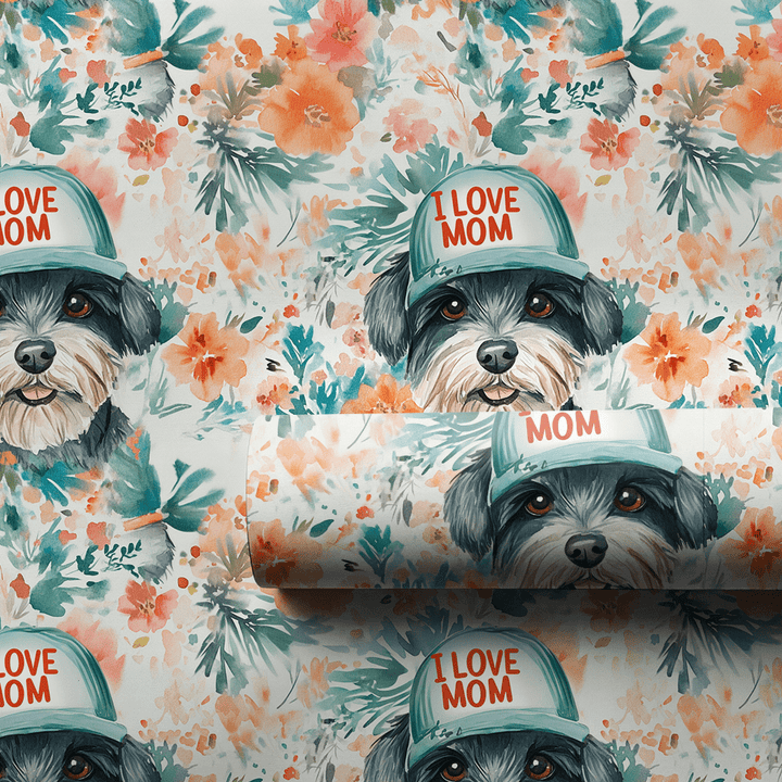 Mom's Favorite Schnauzer - Wrapping Paper - Aspen & Arlo