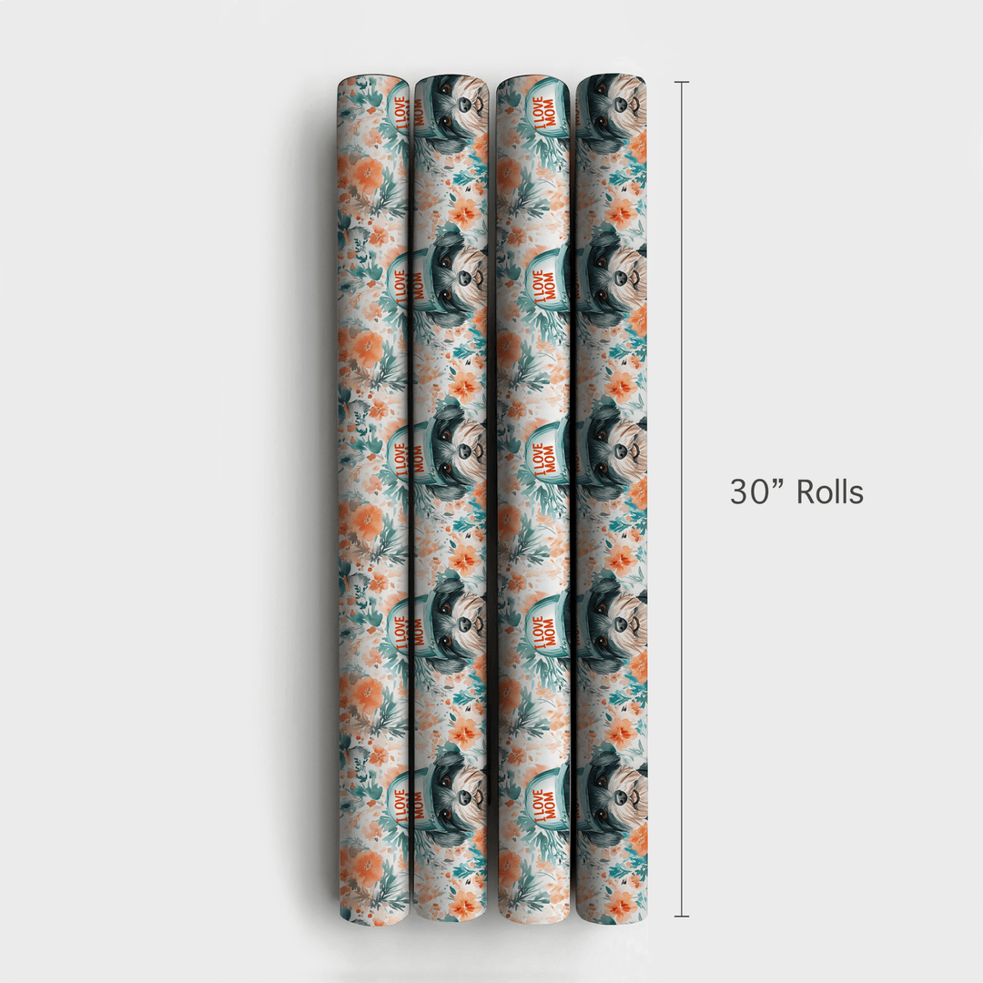 Mom's Favorite Schnauzer - Wrapping Paper - Aspen & Arlo