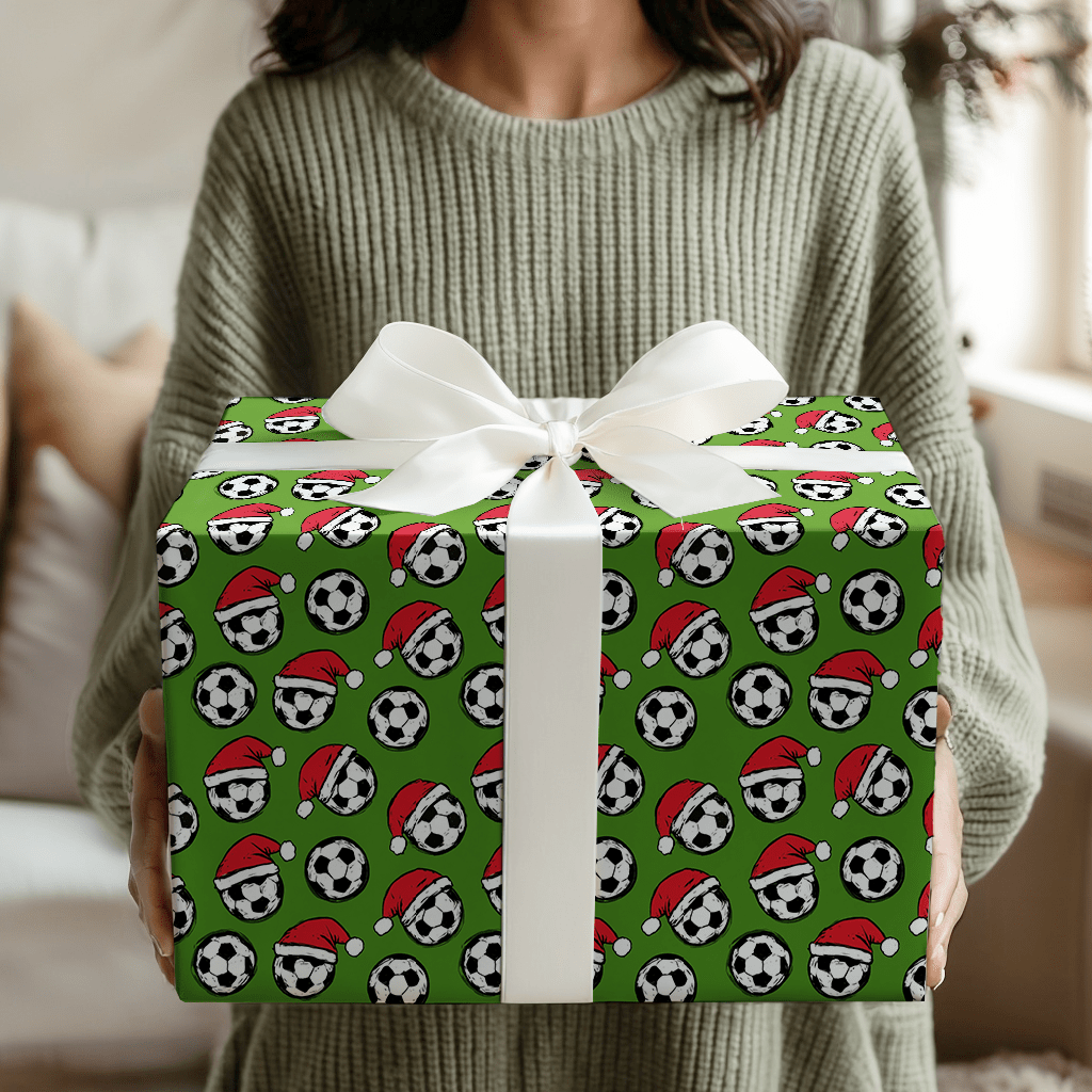 Santa Kicks - Wrapping Paper - Aspen & Arlo