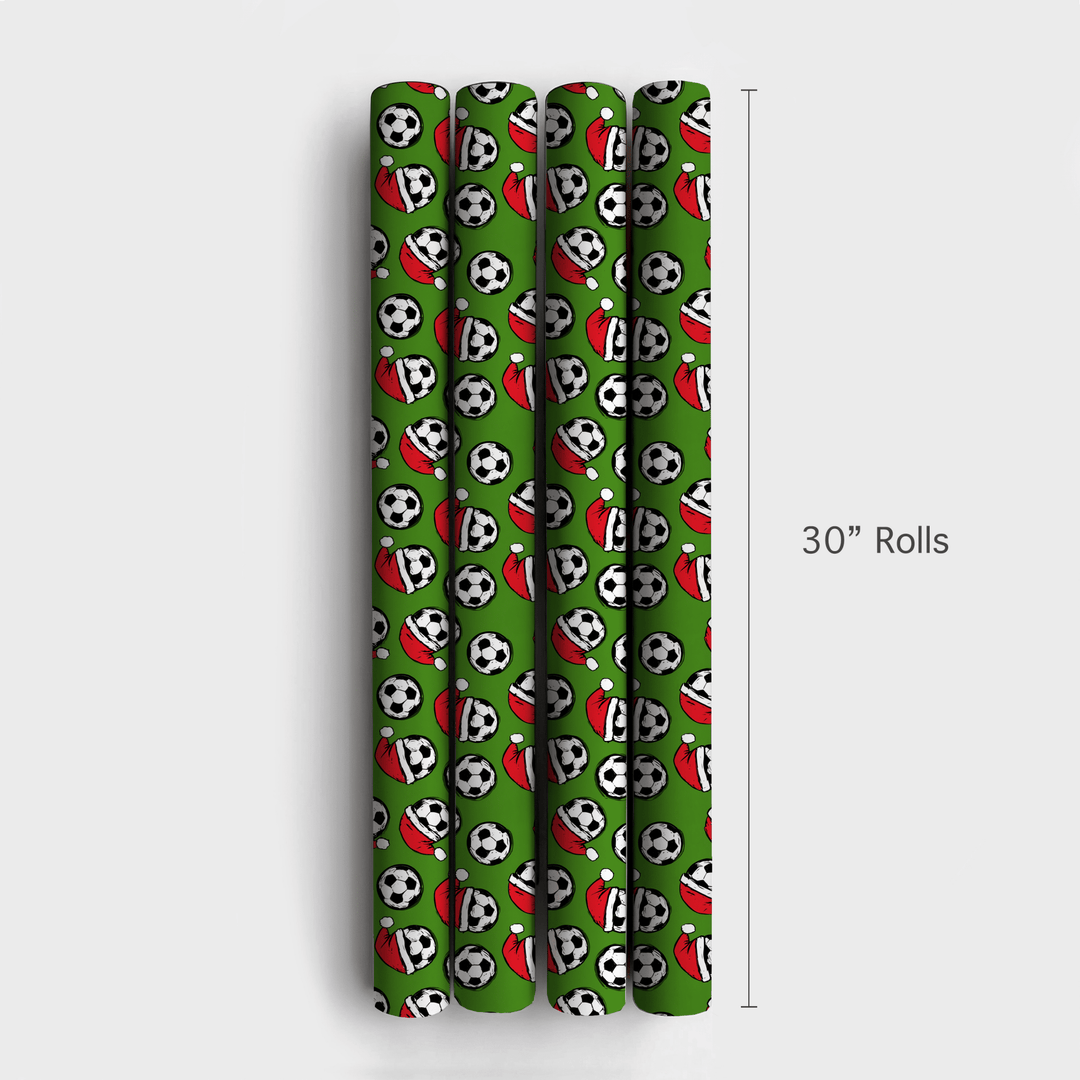 Santa Kicks - Wrapping Paper - Aspen & Arlo