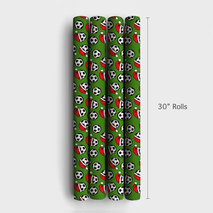 Santa Kicks - Wrapping Paper - Aspen & Arlo