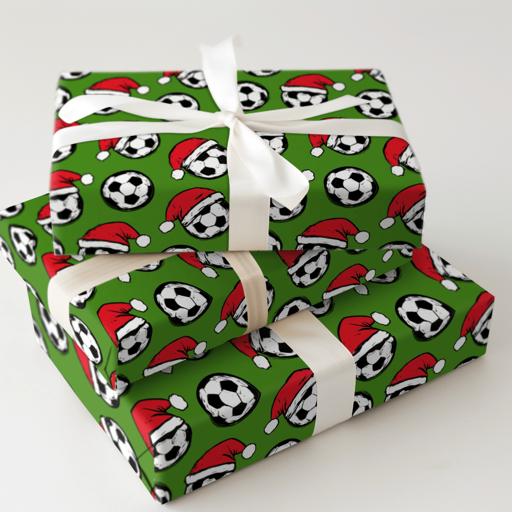 Santa Kicks - Wrapping Paper - Aspen & Arlo