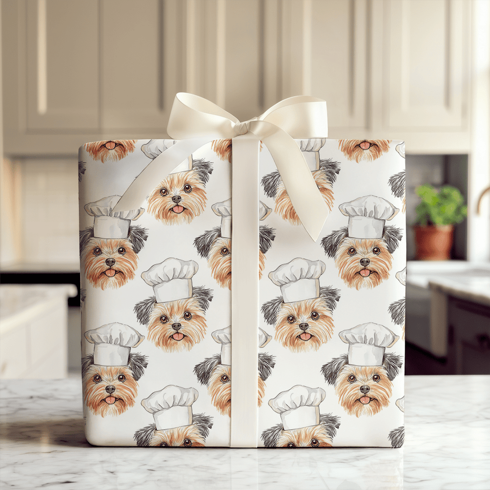 Yorkie Wrapping Paper Cooking with the Yorkies Wrapping Paper: Yorkie Dog Gift Wrap – Aspen ...