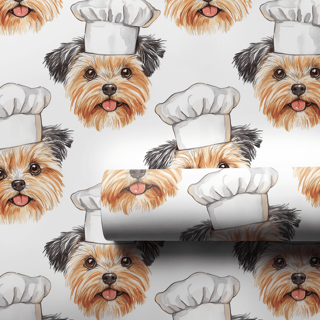 Cooking with the Yorkies - Wrapping Paper - Aspen & Arlo