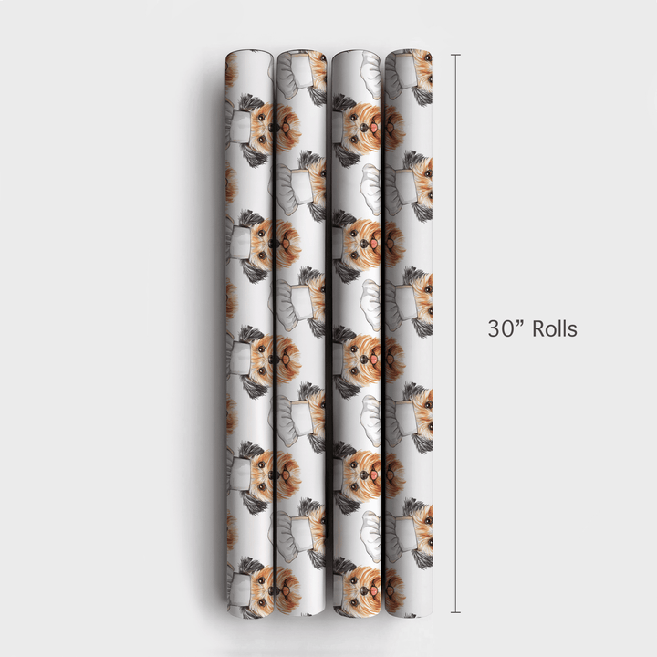 Yorkie Wrapping Paper Cooking with the Yorkies Wrapping Paper: Yorkie Dog Gift Wrap – Aspen ...