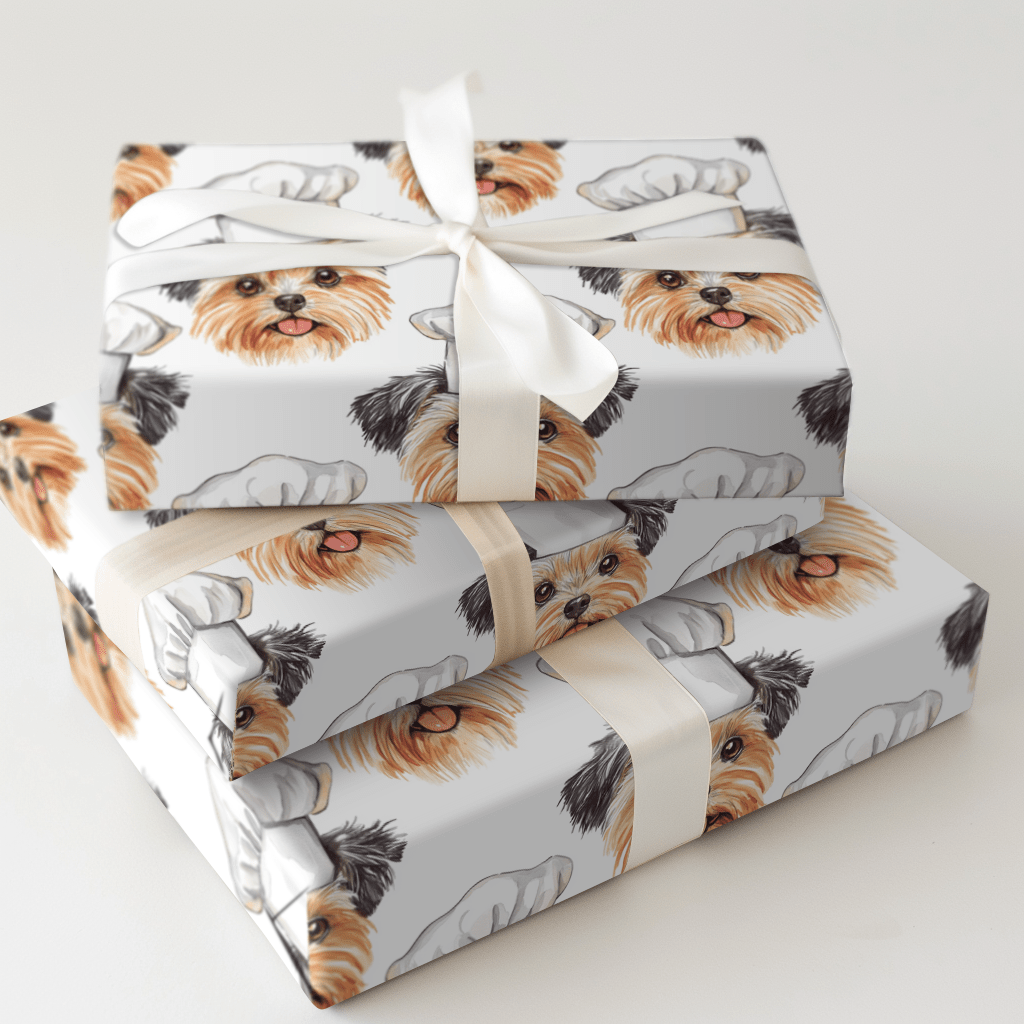 Cooking with the Yorkies - Wrapping Paper - Aspen & Arlo