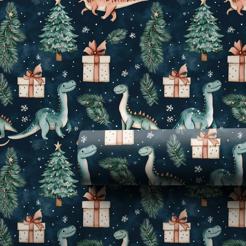 Dino - Mite Surprise - Wrapping Paper - Aspen & Arlo