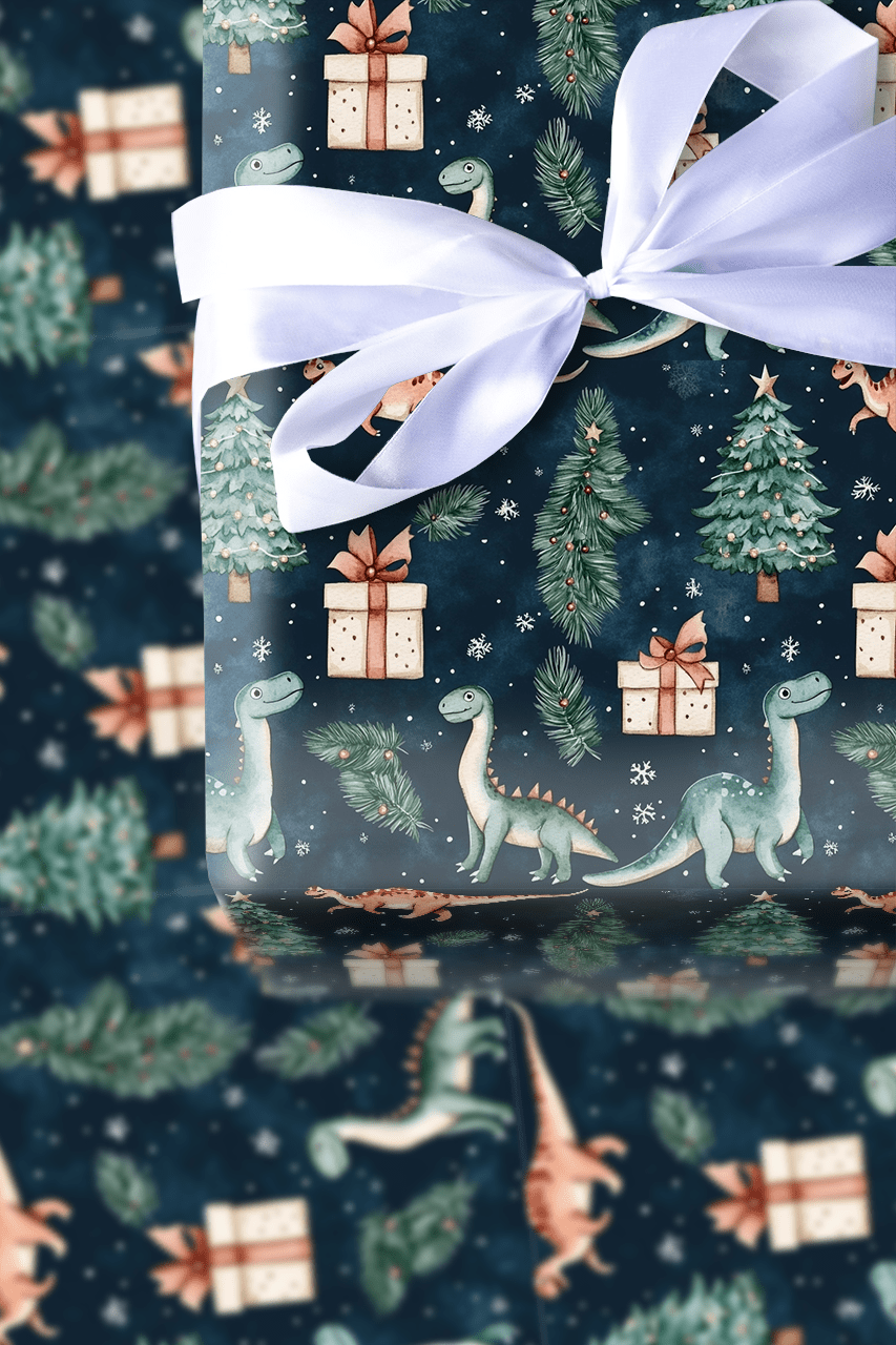 Dino - Mite Surprise - Wrapping Paper - Aspen & Arlo