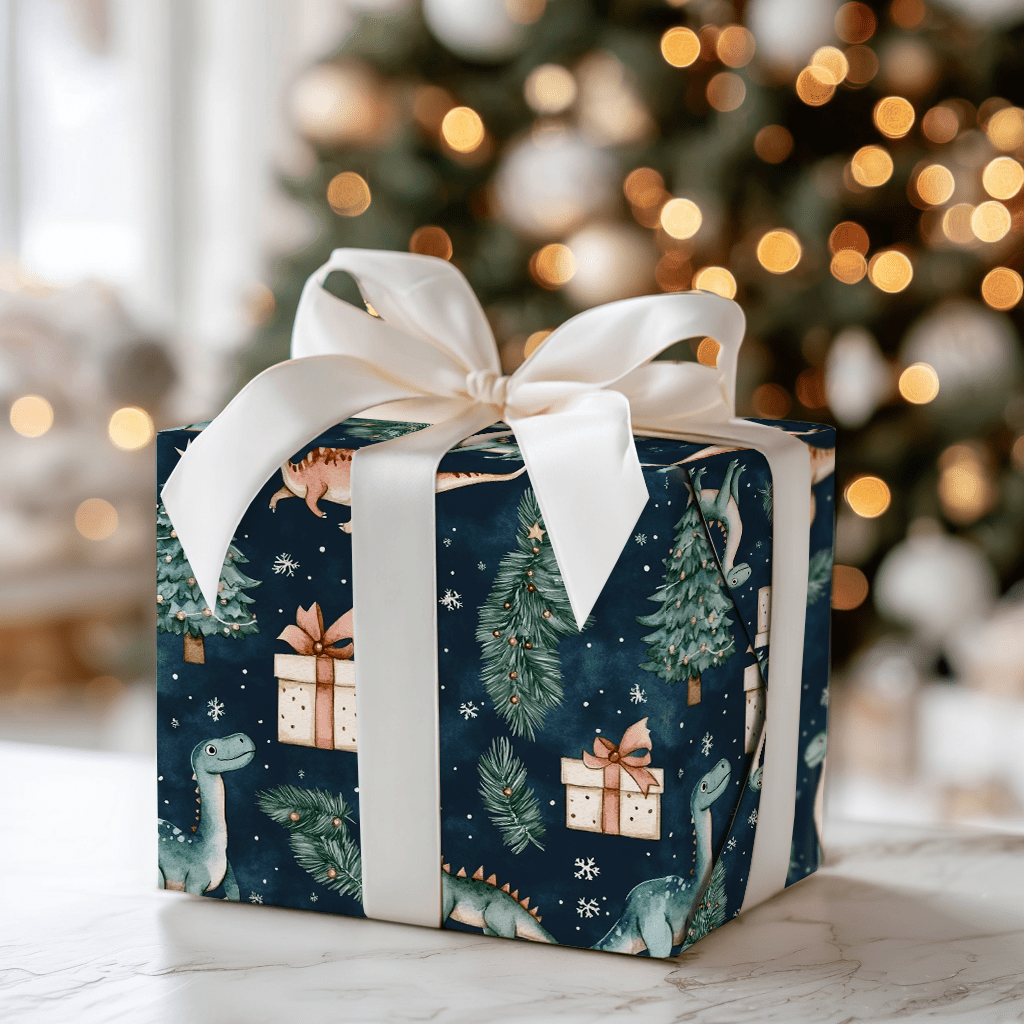Dino - Mite Surprise - Wrapping Paper - Aspen & Arlo