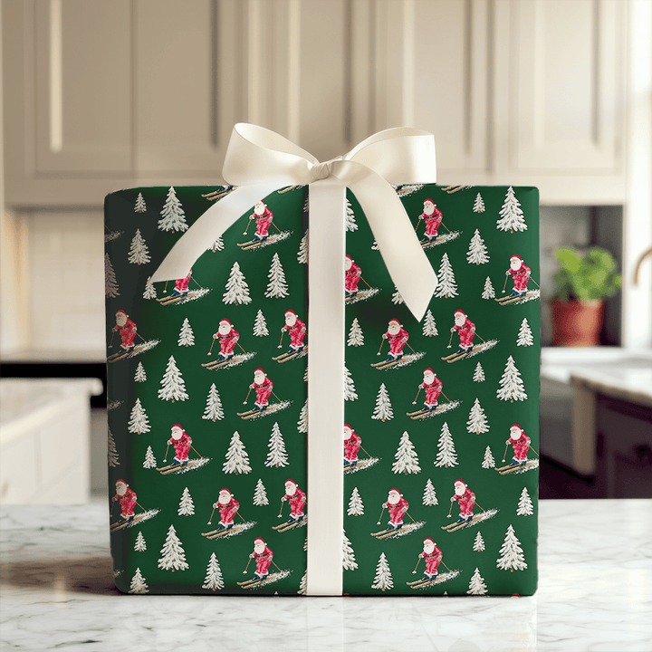 Fresh Pow for Santa Claus - Wrapping Paper - Aspen & Arlo