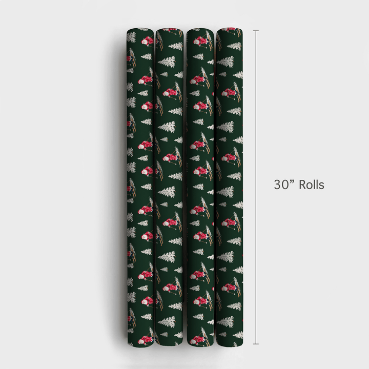 Fresh Pow for Santa Claus - Wrapping Paper - Aspen & Arlo