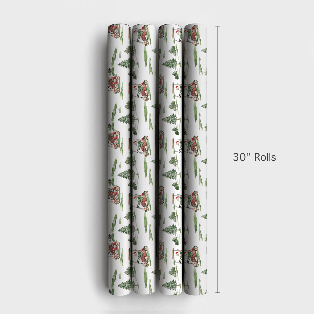 Santa at Pinnacle - Wrapping Paper - Aspen & Arlo