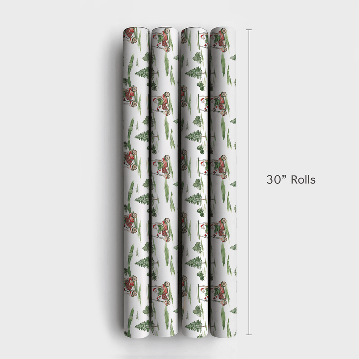 Santa at Pinnacle - Wrapping Paper - Aspen & Arlo