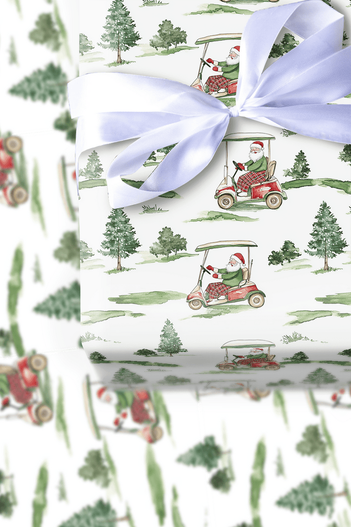 Santa at Pinnacle - Wrapping Paper - Aspen & Arlo