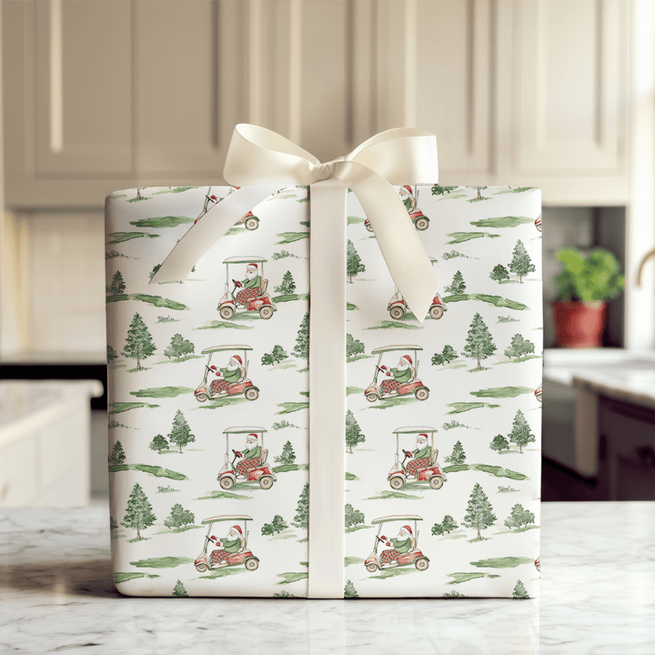 Santa at Pinnacle - Wrapping Paper - Aspen & Arlo