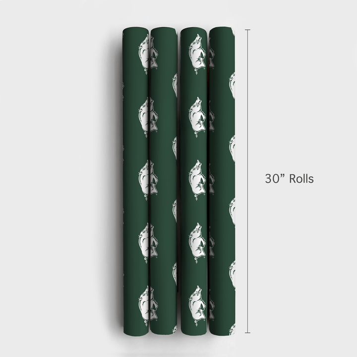 Hogs in the Holly - Wrapping Paper - Aspen & Arlo