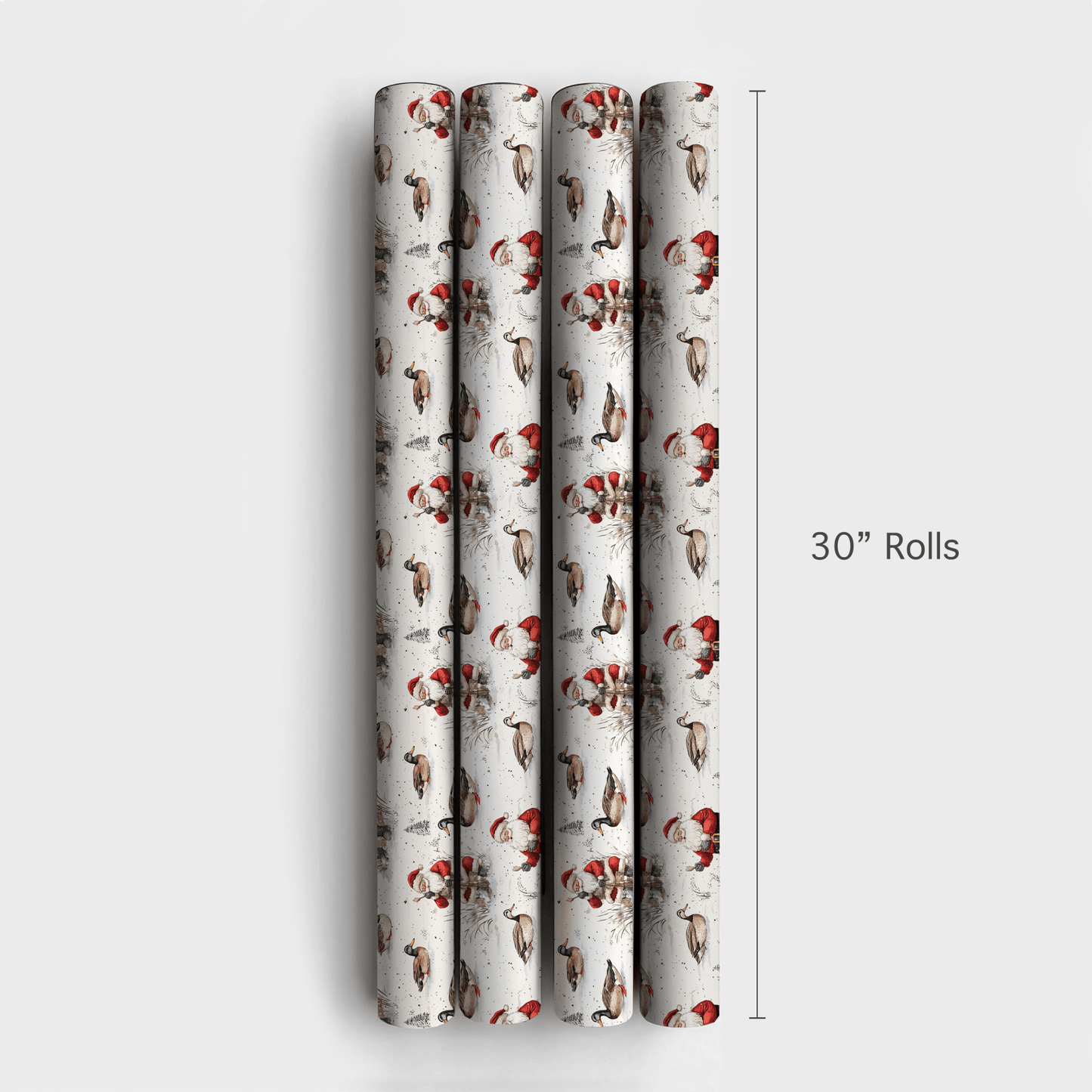 Duck Santa - Wrapping Paper - Aspen & Arlo