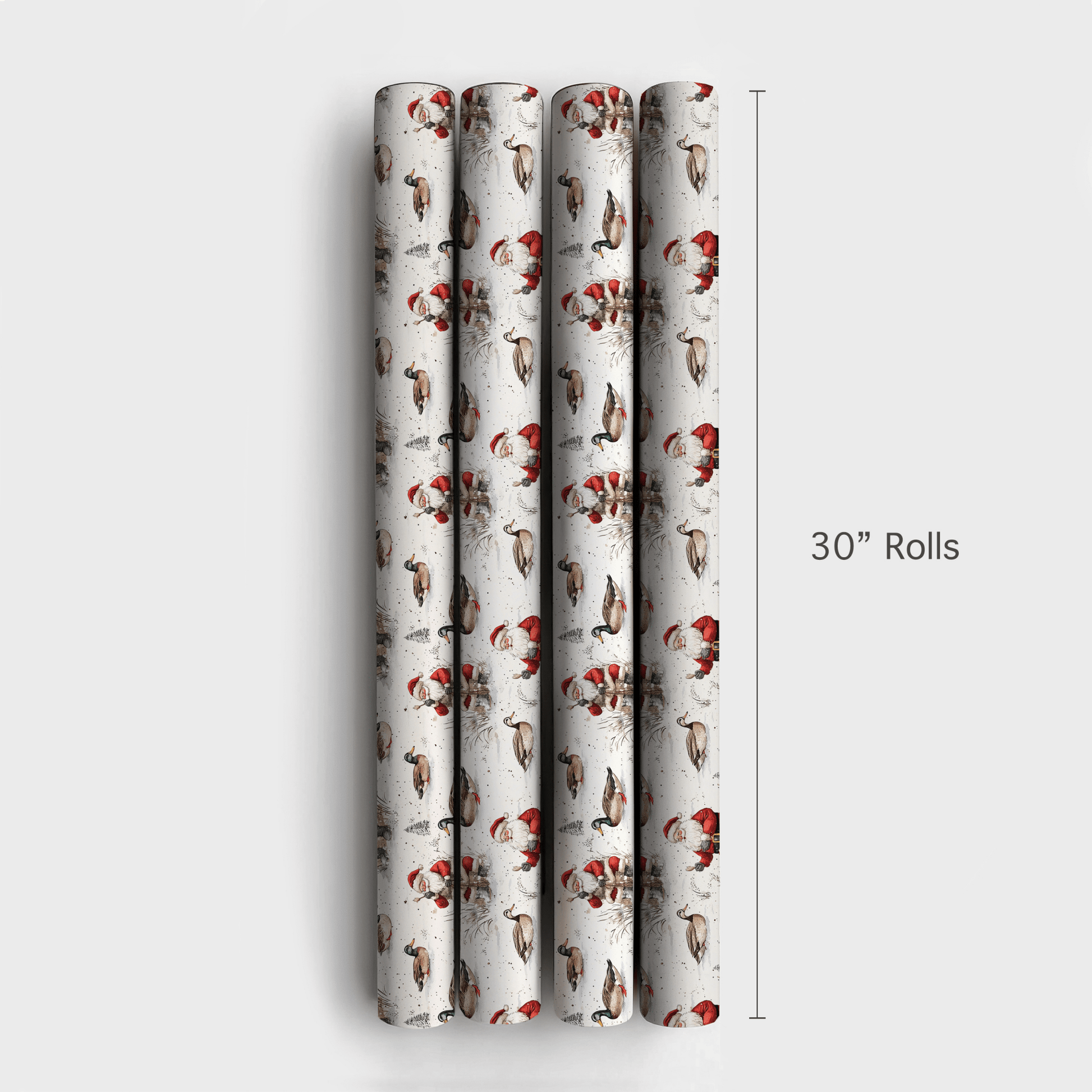 Duck Santa - Wrapping Paper - Aspen & Arlo