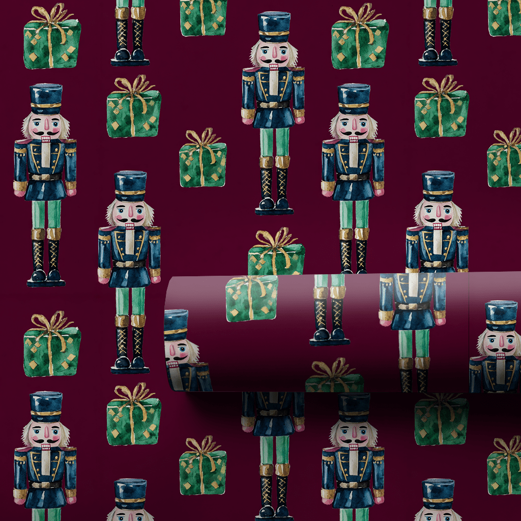 Rosewood Soldier - Wrapping Paper - Aspen & Arlo