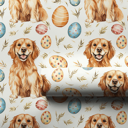 Basket of Golden Eggs - Wrapping Paper - Aspen & Arlo